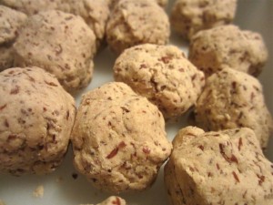 peanut butter balls with flax