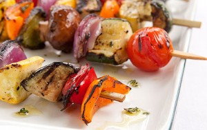 Green Curry Veggie Kabobs