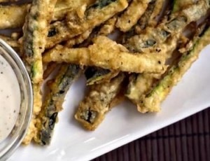 battered zuchinni fries