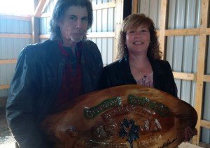 Art and Sharon Alliet with the LTVCA Greening Award. Photo by Trevor Thompson.