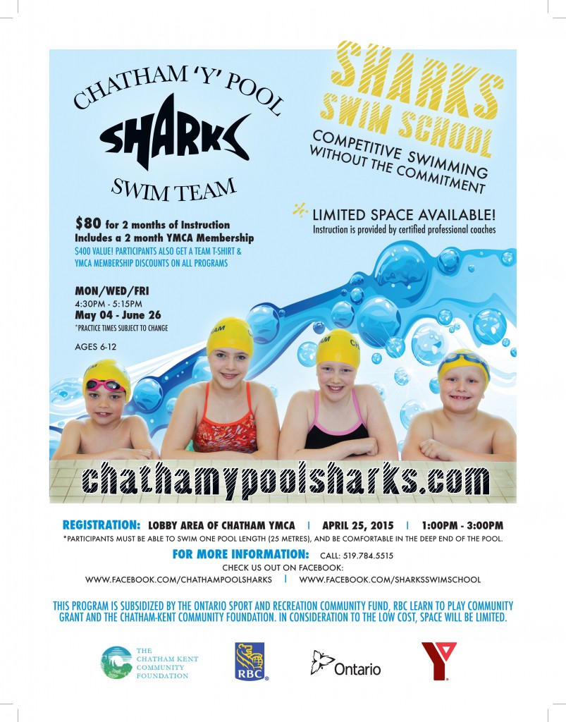 Sharks Swim School Full Page Flyer