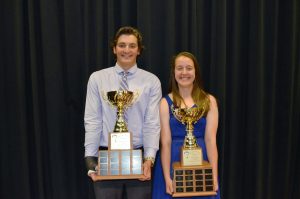 Kelton Evans and Ashley Jackson.  2016 Dr. Jack Parry Awards.