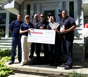 Enbridge donation. July 27th 2016.  Photo by Robyn Brady.