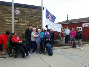 Community Living Flag Raising. May 2nd 2017. Photo By Robyn Brady.