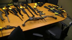 Weapons seized in Moraviantown