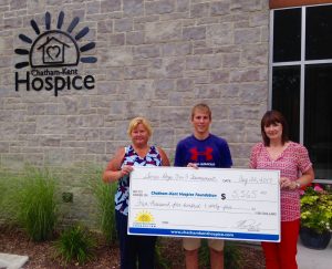 Connie Santavy, Rhys Dulisch and Jodi Maroney – Chatham-Kent Hospice Foundation Executive Director.